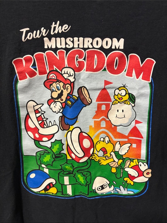 Nintendo Other - Tour the Mushroom Kingdom Mario Graphic Tee - Black XL